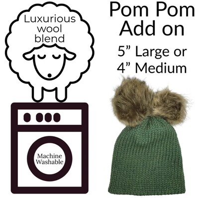 Peruvian wool blend, unisex double-layered knit beanie, multiple colors, machine wash, one size fits most, free shipping. 1 SOLD : 1 DONATED - image2